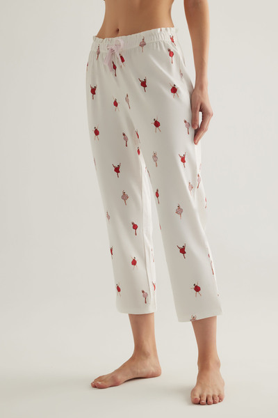 Hays Kadın Pamuklu Kapri Pijama Altı