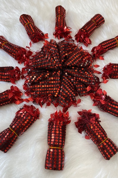 ZEYMERADE Bordo Halay Mendili, Gelin Mendili, Pullu Halay Mendili 1 Adet, Düğün Kına Sünnet Nişan