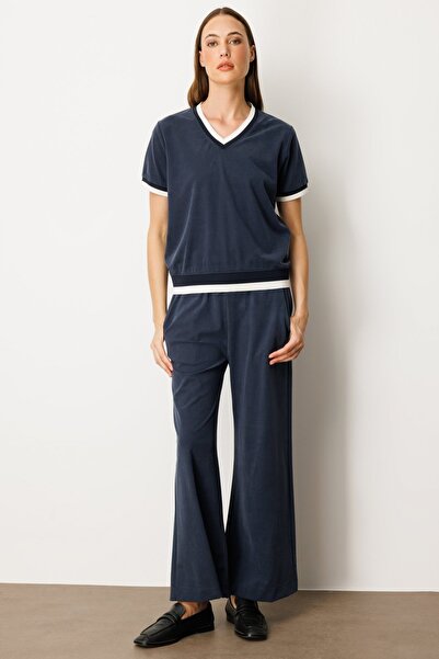 ON Ribanalı Bol Paça Pantolon