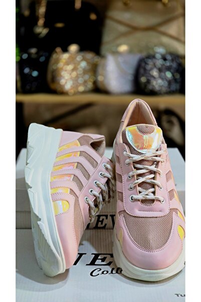 TARZKIZSHOES Kalın Tabanlı Kadın Spor Ayakkabı