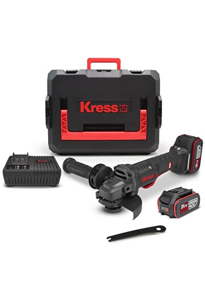 Kress KUH04.1 20Volt 5.0Ah. Li-ion Çift Akülü 125mm Kömürsüz Profesyonel Devi...