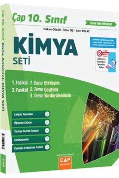 Çap Yayınları Çap Yayınları 10. Sınıf Kimya Seti