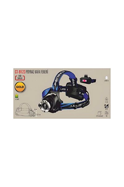 Cata Poyraz Kafa Lambası Şarjlı Lamba CT-9123