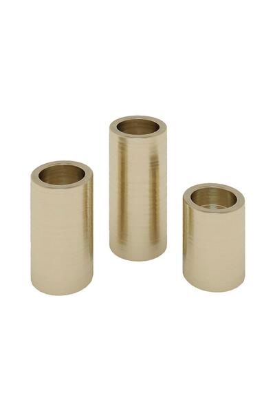 Chappal Ravello Pirinç 3'lü Şamdan