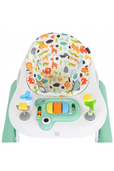 Moni Zizzy Mint walker with musical panel and toys