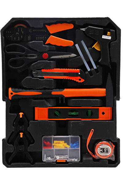 Generic 187-piece hand tool kit includes various tools, screwdrivers, and wrenches.