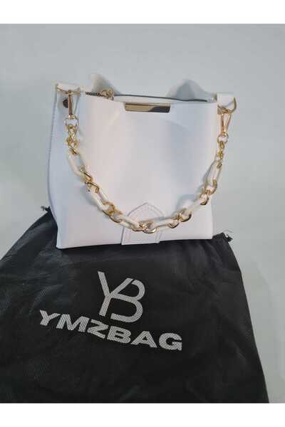 YMZBAG 3 Compartment Handbag and Shoulder Bag with Chain Accessories