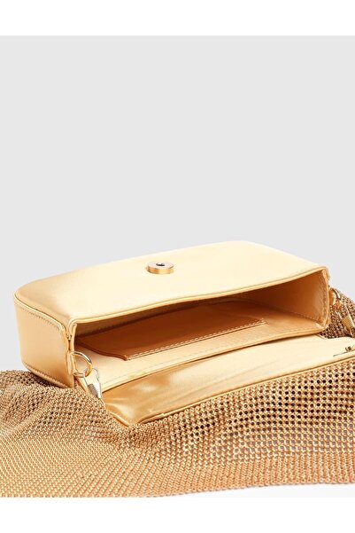 İLVİ Lori Altın Renk Kadın Omuz Çantası