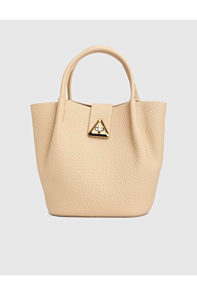 İLVİ Vitorio Bej Kadın El Çantası