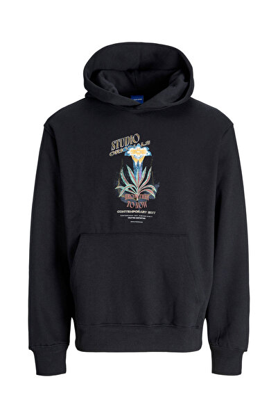 Jack & Jones Jorlucca Graphic Black Men's Sweatshirt 12276599