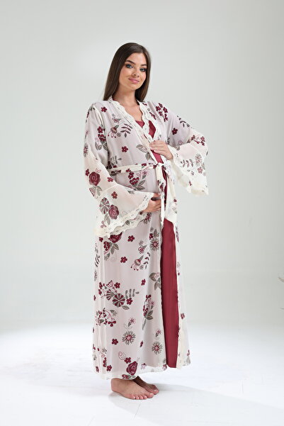 Lohusa Homewear Set de cămăși de noapte pentru maternitate, cu design special...