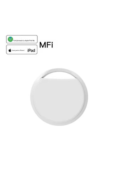 REDz Accessories Device Type AirTag, Bluetooth, Key Locator, Luggage, Wallet, Apple Find My (iOs) compatible, White