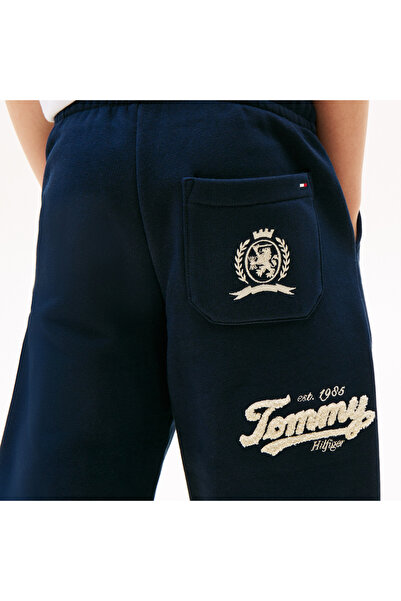 Tommy Hilfiger Varsity Graphic Çocuk Lacivert Eşofman Altı