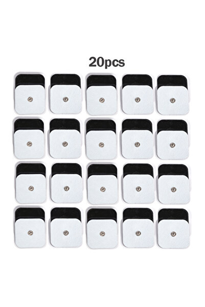 choice2 5x5 سم أبيض 20 قطعة 5*5 سم وسادات أقطاب كهربائية جهاز تينز قابلة لإعا...