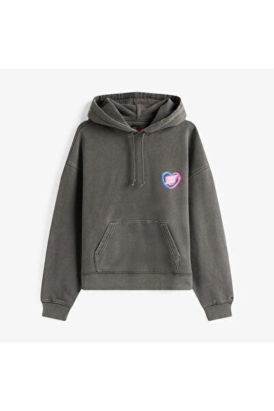 Tommy Hilfiger Boxy Kadın Gri Sweatshirt