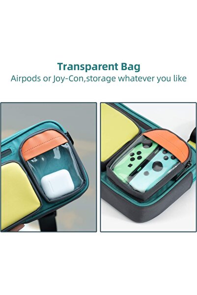 erorex حقيبة سفر متعددة الوظائف ذات سعة كبيرة متوافقة مع حقيبة رسول ليزرية بألوان متباينة