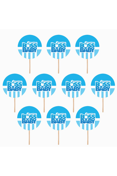 Bita Decorations Cupcake/cake accessory set, 30 pcs, Baby Boss theme Type 3, Photo Paper Glossy