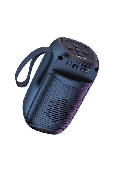 REDz Accessories Φορητό ηχείο KSC-823, μπαταρία 1200mAh, BT 5.0, φωτισμός RGB, χρόνος αναπαραγωγής 2 ωρών, μαύρο