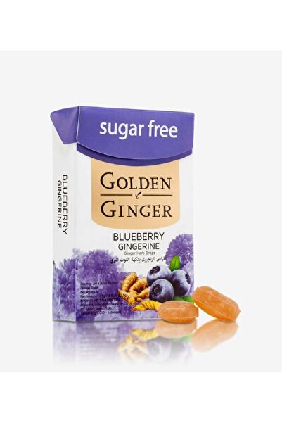 GOLDEN GINGER جولدن جينجر أقراص الزنجبيل بنكهة التوت البري بدون سكر - Golden Ginger Cranberry Flavored Lozenges