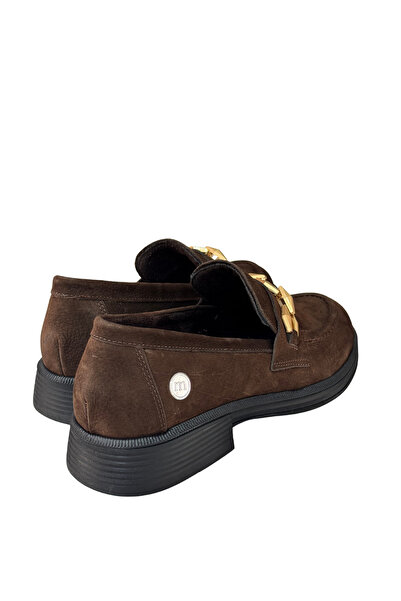 Mammamia TOKA DETAYLI HAKİKİ DERİ LOAFER AYAKKABI TABA