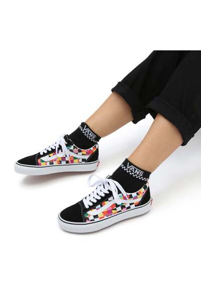 Vans Tenisi Old Skool Floral Checkerboard
