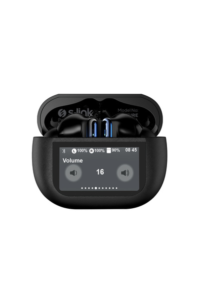 S-LINK SL-TWS09 Siyah 4 Mikrofonlu ENC + ANC Bluetooth V5.4 TWS Gerçek Kablosuz Kulaklık