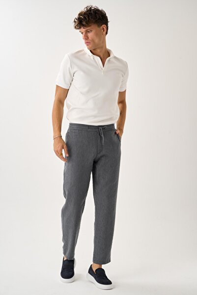 ALEXANDERGARDI Smart Casual Dokulu Pantolon