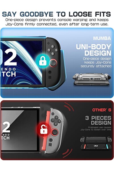 erorex Dockable Case Nintendo Switch 2 2025 Tpu Grip Protective Cover Accessories Compatible Switch 2 7.9