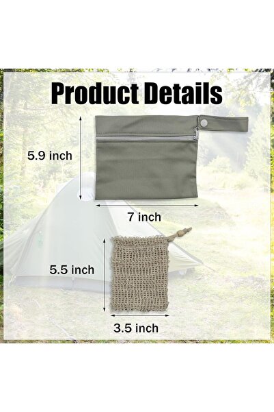 erorex كيسان من الصابون وشبكتان رغويتان، كيس مقاوم للماء والتسرب، كيس صابون استحمام مصنوع من ألياف السيزال الطبيعية