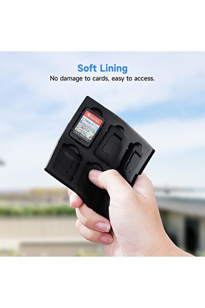 erorex حافظة بطاقات الألعاب لجهاز نينتندو سويتش، صندوق محمول ورفيع ذو قشرة صلبة وواقي من الصدمات