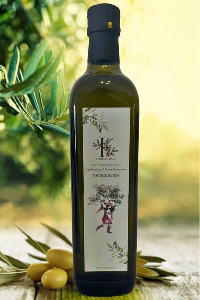 harmandalı NATÜREL SIZMA ZEYTİNYAĞI AYDIN MEMECİK TÜRÜ 750 ML TOPRAK SERİSİ Y...