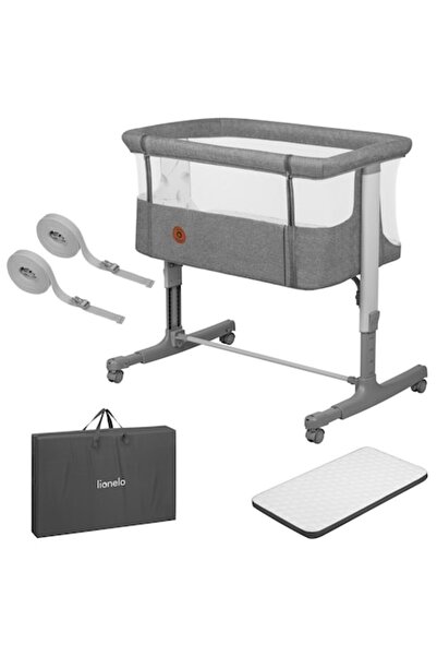 Lionelo Pătuț de dormit Aurora 3 în 1, Gri