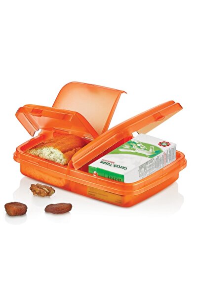 Hediye Rüzgarı School Lunch Box | Natural Plastic & Ergonomic Design 3 Compartment Nutrition Container