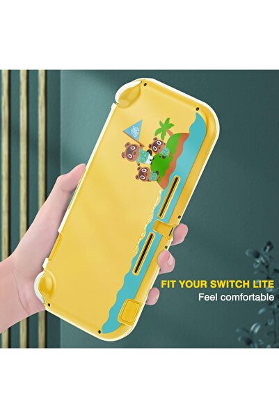 erorex Protective Case Switch Lite Clear Hard Case Cover Split Design Shockproof Anti Scratch Shell