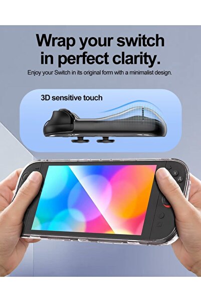 erorex Clear Protective Case Nintendo Switch 2 2025 Soft Tpu Cover Full Body Protection Shock Absorption