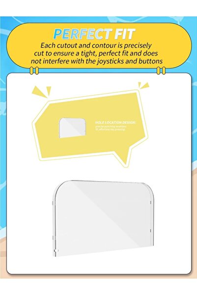 erorex غطاء واقٍ لمحطة إرساء Switch 2 مصنوع من مادة PET مقاوم للصدمات والغبار ومقاوم للخدش