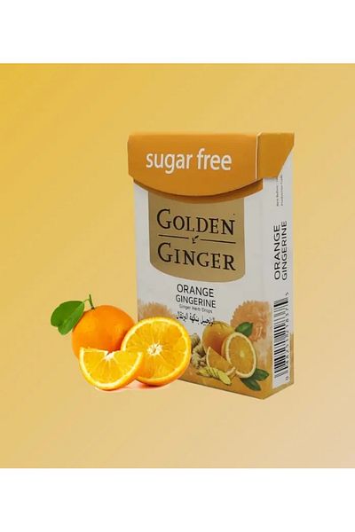GOLDEN GINGER Golden Ginger Orange Flavored Ginger Tablets - Sugar Free
