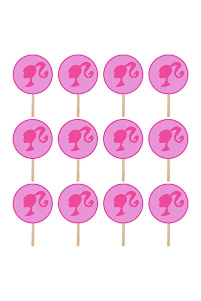Bita Decorations Cupcake/cake accessory set, 30 pcs, Barbie theme Type 4, Photo Paper Glossy