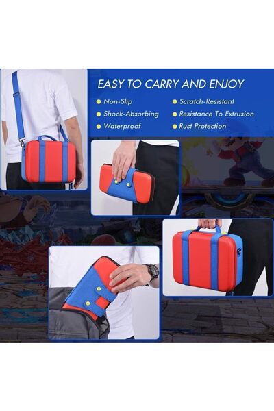 erorex حقيبة حمل لجهاز Nintendo Switch OLED لطيف فاخر واقٍ صلب حقيبة حمل لجهاز Nintendo Switch OLED