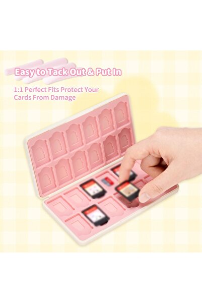erorex Switch Game Card Case Compatible Switch/Oled Game Card Portable Game Holder Cartridge Case 24 Game