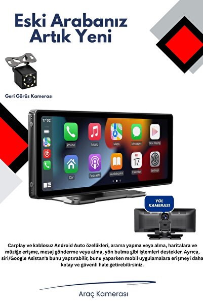 OEM 2 Kameralı CarPlay Ekranlı Araç Kamera Seti