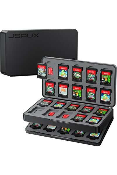 erorex حافظة بطاقات الألعاب متوافقة مع نينتندو سويتش 2 سويتش أوليد ولايت 40 فتحة وحامل تخزين صلب 40