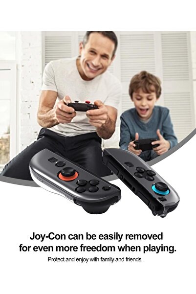 erorex Pc Case Nintendo Switch 2 Case Slim Design Clear Dockable Controller Cover Grip Cover Joy Con Shock