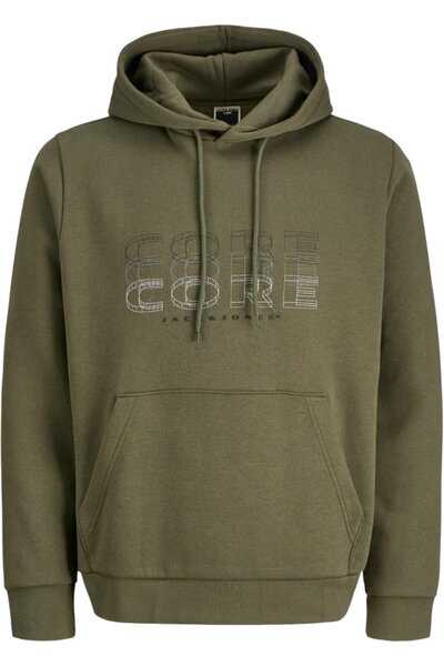 Jack & Jones Hanorac JACK &JONES Fusion Branding Hood - 12284536-Grape Leaf