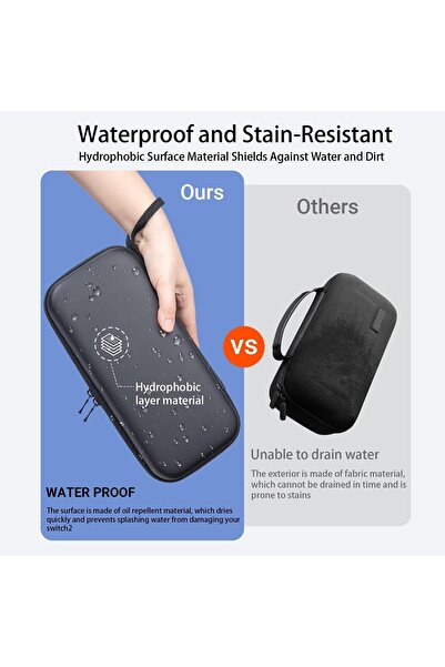 erorex حقيبة تخزين الملحقات حقيبة حمل نينتندو سويتش 2 نينتندو سويتش 2 نحيفة للغاية بريميوم إيفا