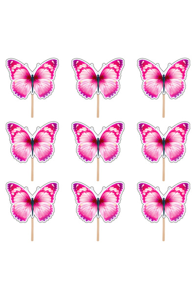 Bita Decorations Cupcake/cake accessories set, 30 pcs, Butterfly theme Type 6, Photo Paper Glossy
