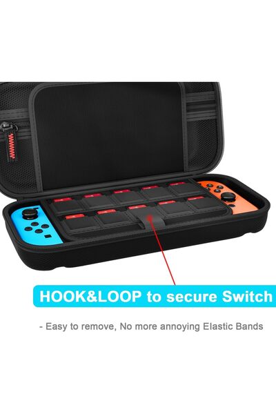 erorex Switch Case Compatible Nintendo Switch/Switch Oled Carrying Case 20 Game Cartridges Protective Hard