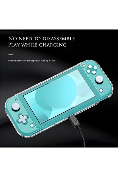 erorex جراب واقٍ لجهاز نينتندو سويتش لايت، غطاء شفاف متين، جراب نينتندو ممتص للصدمات ومضاد للصدمات