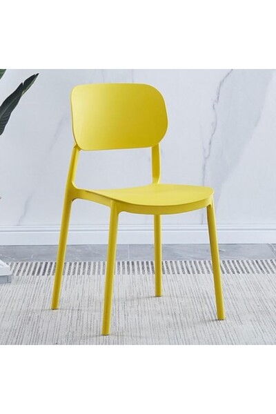 Kardett Chair for office, catering, cafe, restaurant, yellow, polypropylene