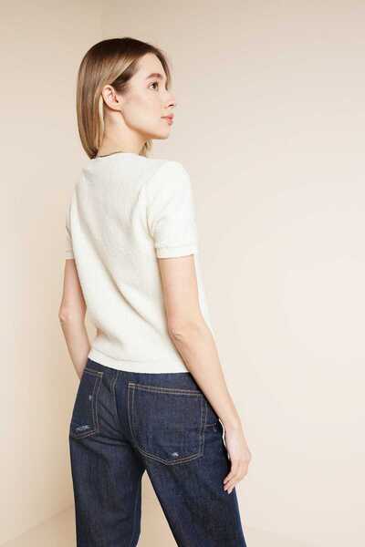 Enga Vera Knitwear Blouse with Heart Detail